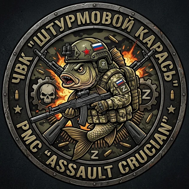 Эмблема ЧВК «Штурмовой Карась»